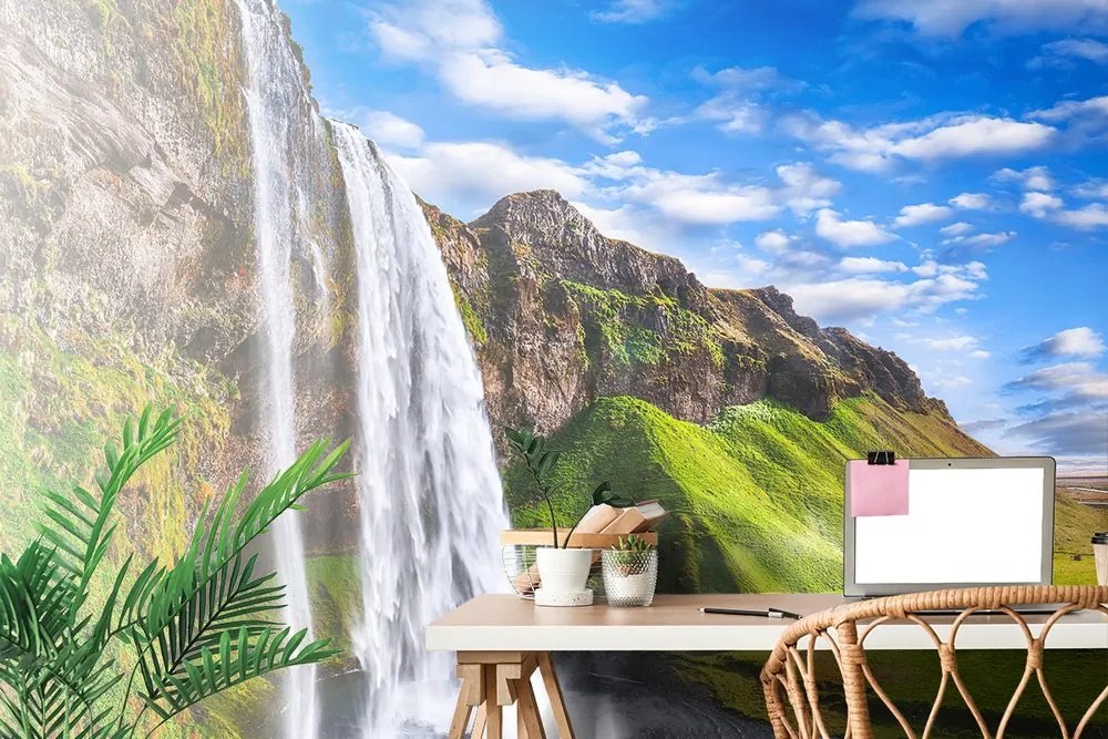 Carta da parati autoadesiva – Cascata Seljalandsfoss