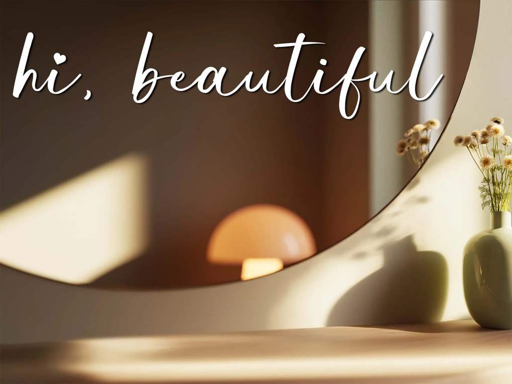 Adesivo per specchio S20 – Hi, beautiful