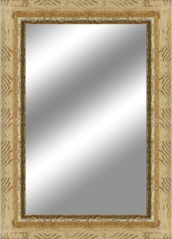 Specchio Medea rettangolare in legno oro 68 x 88 cm