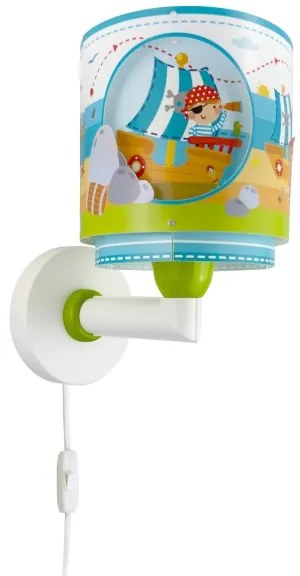 Dalber 60659 - Applique per cameretta PIRATE ISLAND 1xE27/15W/230V