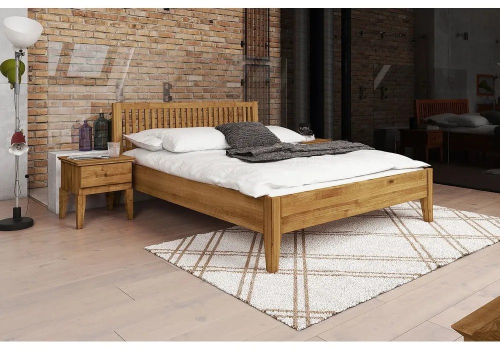 Letto matrimoniale in rovere 160x200 cm Odys - The Beds