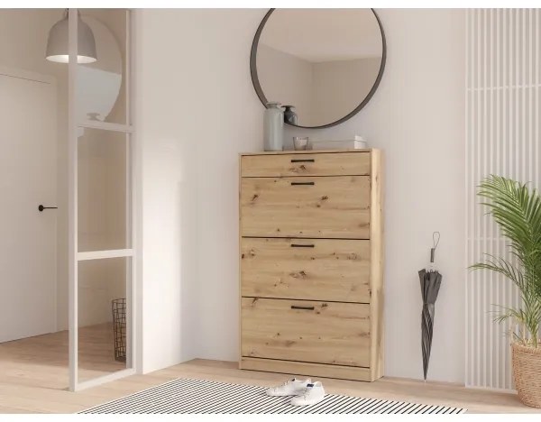 Scarpiera KAVI in rovere Artisan