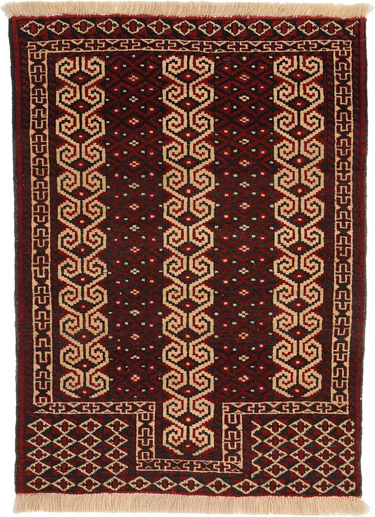 Turkmen Tappeto 120 x 90 (Afghanistan) Annodato A Mano