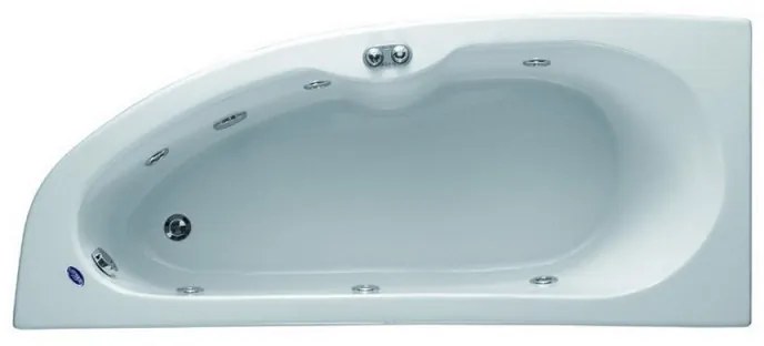 Kamalu - Vasca ad angolo semicircolare 135cm in acrilico | K-270