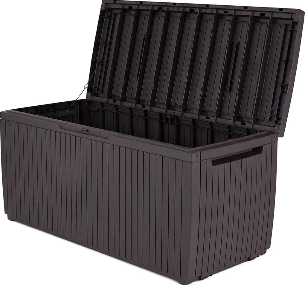 Baule Cassapanca da Esterno 123x57x54 cm in Resina Keter Springwood Marrone...
