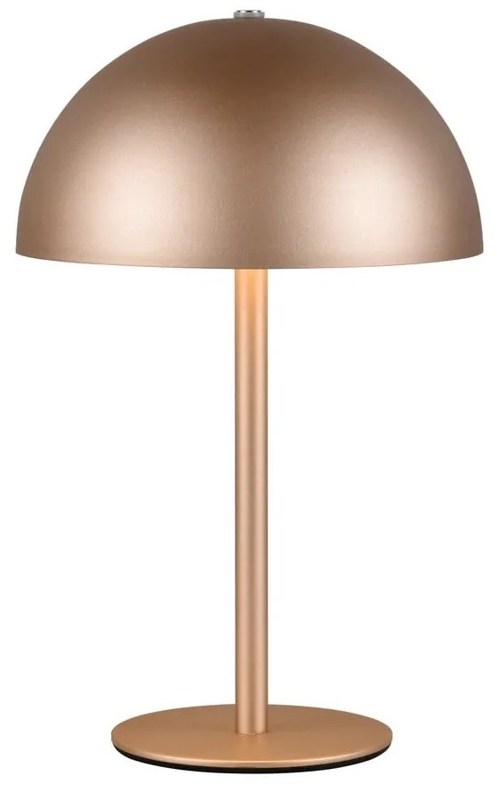 Lampada da tavolo LED color bronzo con paralume in metallo (altezza totale 21 cm) Munoz – Trio