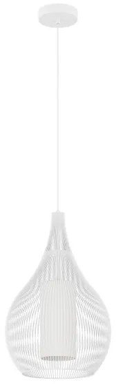 Eglo 900829 - Lampadario a sospensione con filo RAZONI 1xE27/40W/230V bianco