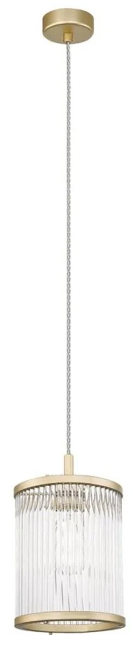 Zuma Line P0528-01F-V6AC - Lampadario a sospensione con filo SERGIO 1xE14/60W/230V oro