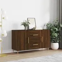 Credenza Rovere Marrone 100x36x60 cm in Legno Multistrato 828163