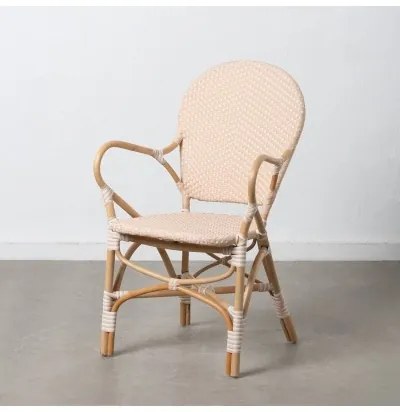 Sedia da Sala da Pranzo 57 x 62 x 90 cm Naturale Beige Rattan