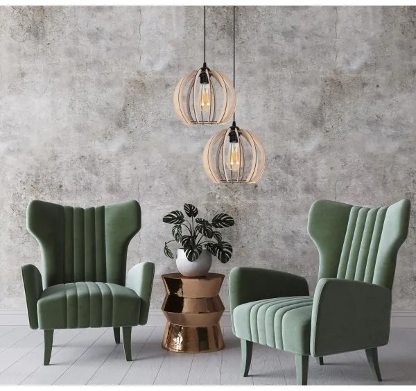 Lampadario su filo DORO 2xE27/60W/230V