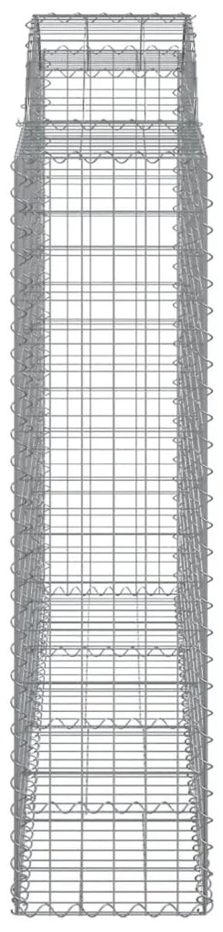 Cesti Gabbioni ad Arco 30 pz 200x50x160/180 cm Ferro Zincato