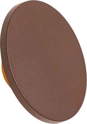 Lampada da parete moderna per esterni marrone ruggine con LED IP54 - Skyf