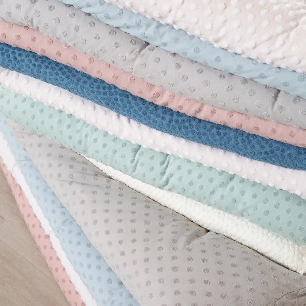 Set copripiumino e federa da bambini beige in misto cotone per culla 100x135 cm Frosty Almond – Roba