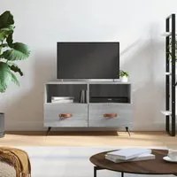 Mobile Porta TV Grigio Sonoma 80x36x50 cm in Legno Multistrato 828946