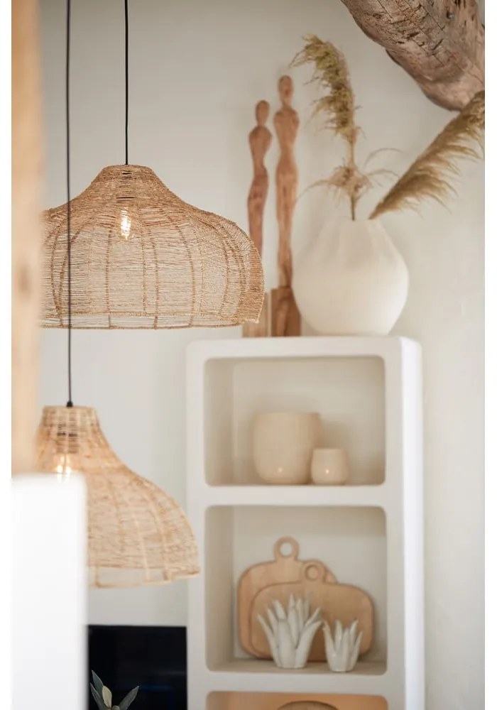 Lampadario in colore naturale ø 60 cm Tonoda - Light &amp; Living