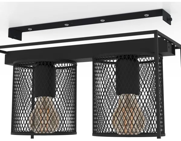 Eglo 43772 - Plafoniera CATTERICK 2xE27/40W/230V