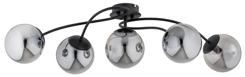 Lampadario a plafone GILIAN 5xE14/40W/230V nero