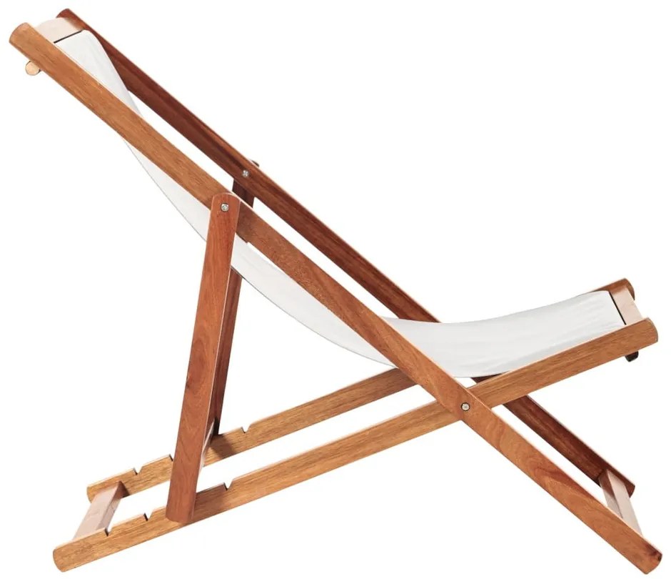 Sdraio da giardino beige/colore naturale scuro in legno massiccio Dionysus – Bonami Essentials