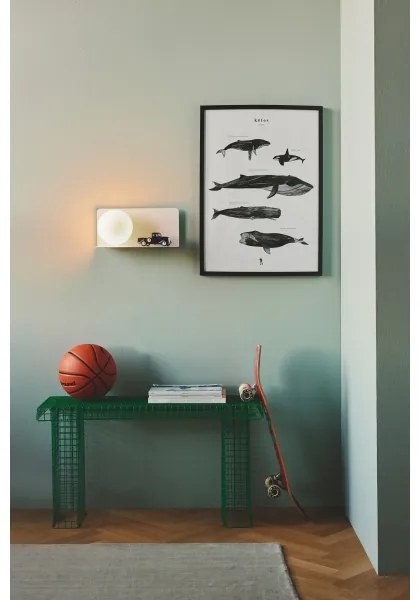 Nordlux - Applique con mensola LILIBETH 1xE14/25W/230V bianco