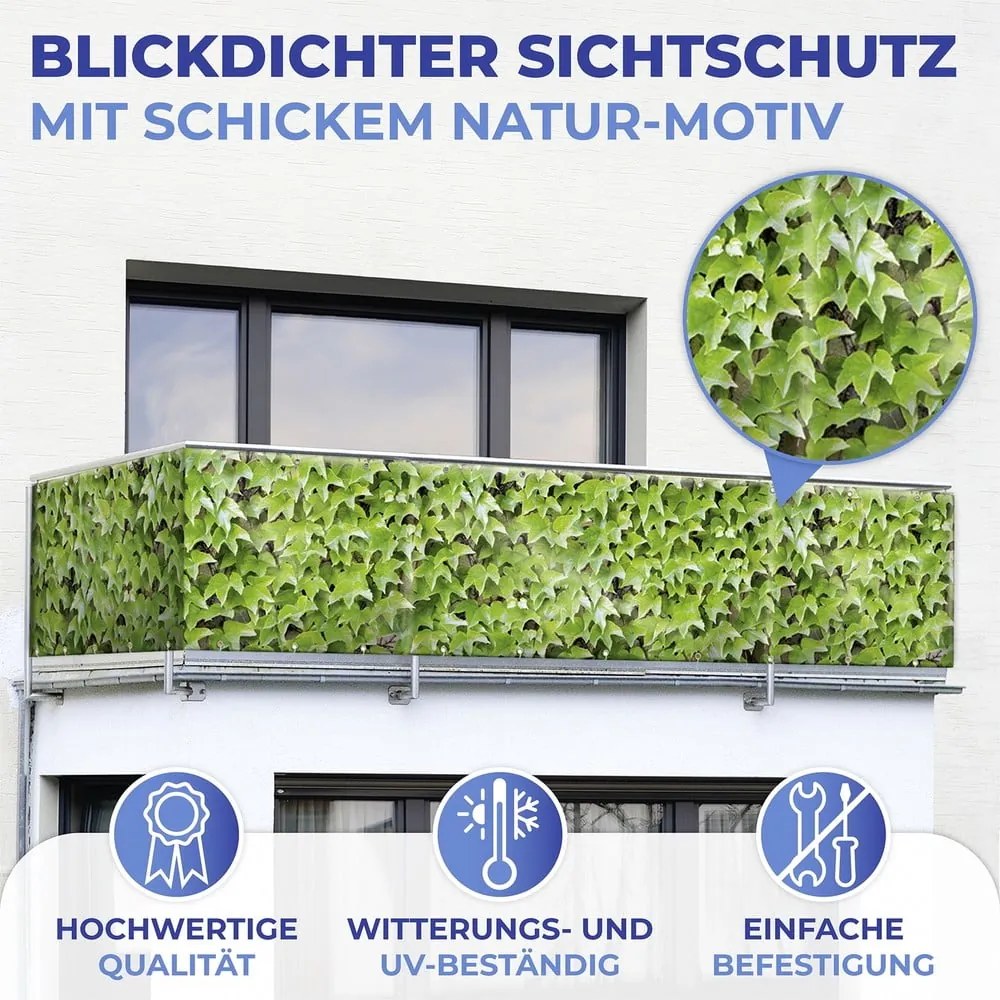 Parasole verde in plastica 500x85 cm Wilder Wein – Maximex