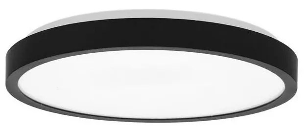 Ecolite W3090-12W/CR - Plafoniera LED da bagno LED/12W/230V IP44 nero