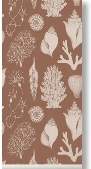 Ferm Living Carta da parati Shells - Toffee