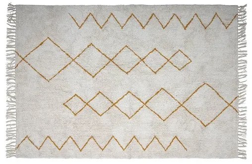 Huso Rug Yellow/Cotton - Bloomingville