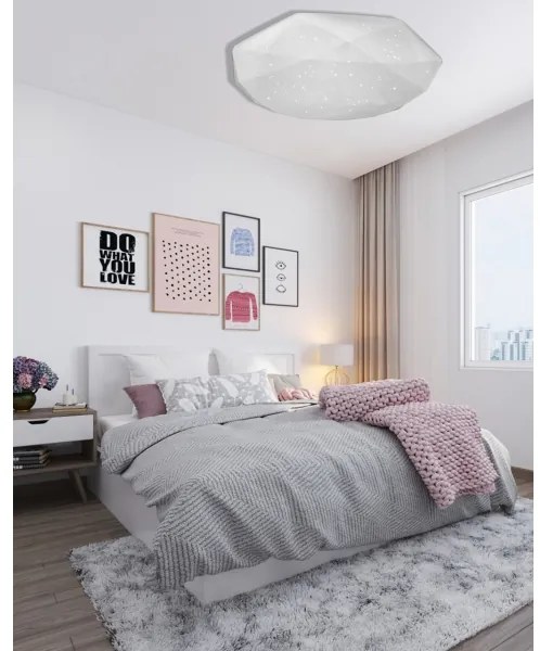 Plafoniera LED dimmerabile INDUS LED/60W/230V 2700-6500K +telecomando