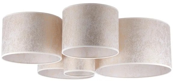 Duolla - Plafoniera ROLLER PENTO 5xE27/60W/230V oro