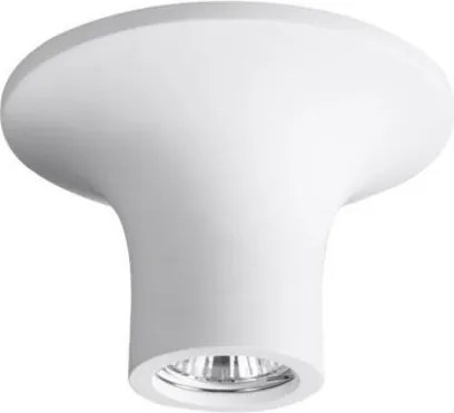 Plafoniera LED GU10 e GU5.3 in Gesso Pitturabile Rotonda Ø167x130mm