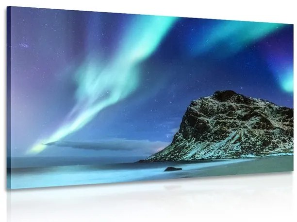 Quadro su tela – Aurora boreale in Norvegia
