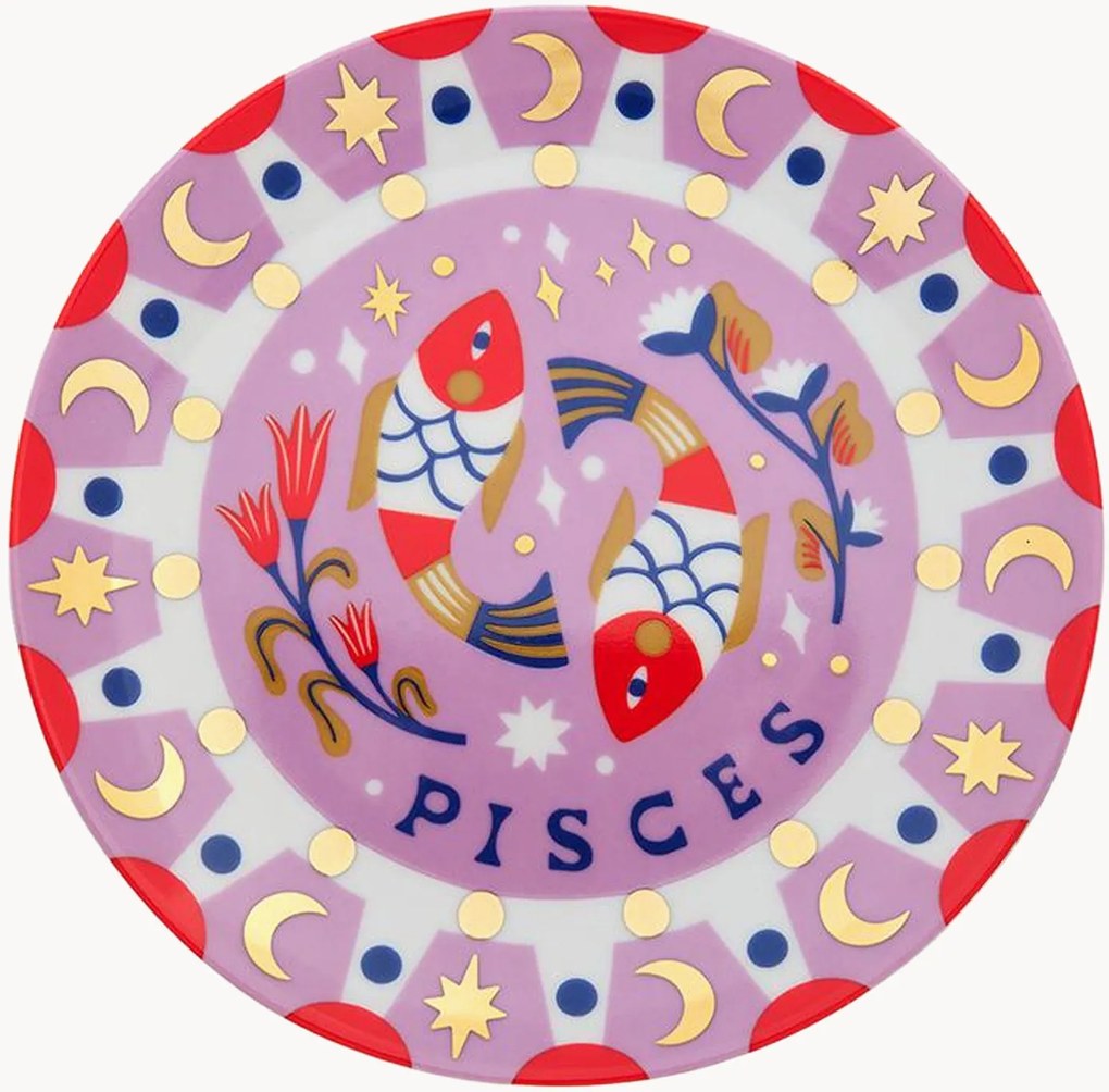 Piatto da dessert in porcellana Pisces