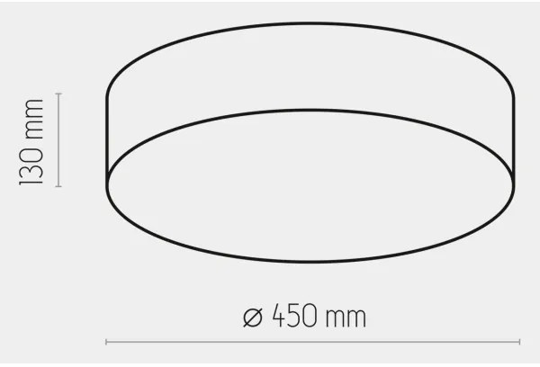 Plafoniera  RONDO 4xE27/15W/230V d. 45 cm beige