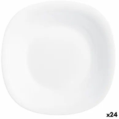 Piatto Fondo Luminarc Carine Bianco Vetro (Ø 23,5 cm) (24 Unità)