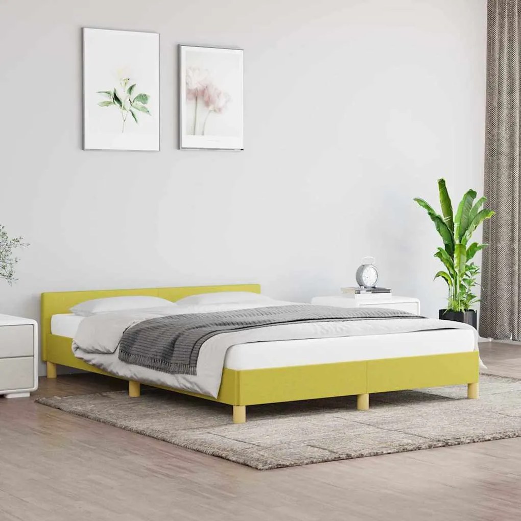 Giroletto Senza Materasso Verde 140x200 Cm İn Tessuto /