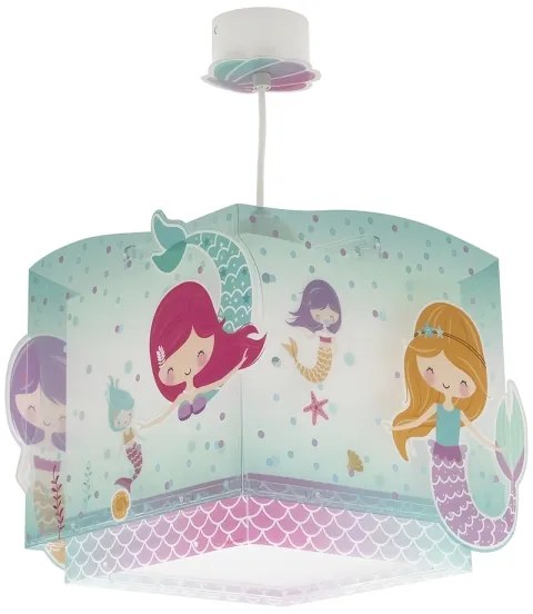 Dalber 63442 - Lampadario per bambini MERMAIDS 1xE27/60W/230V