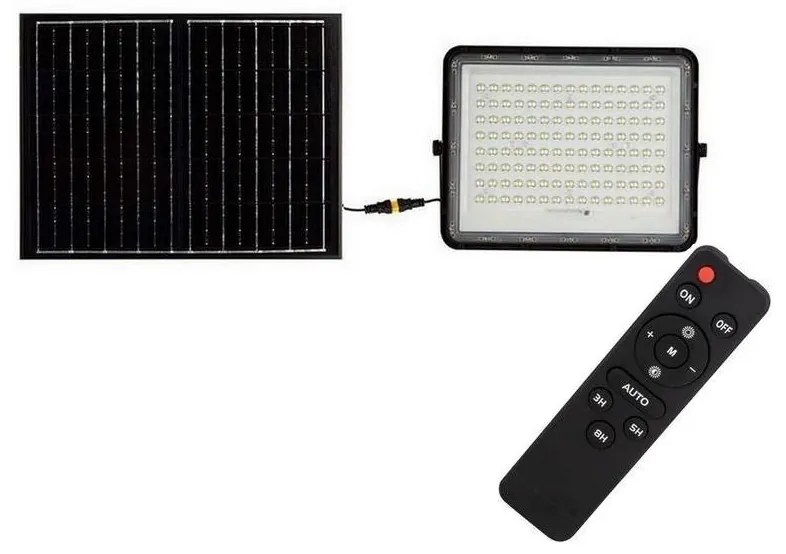 LED Proiettore solare da esterno LED/20W/3,2V 4000K nero + +TC