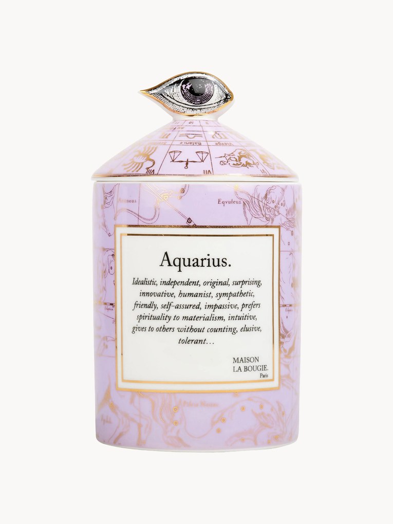 Candela profumata fatta a mano Aquarius (incenso & patchouli)