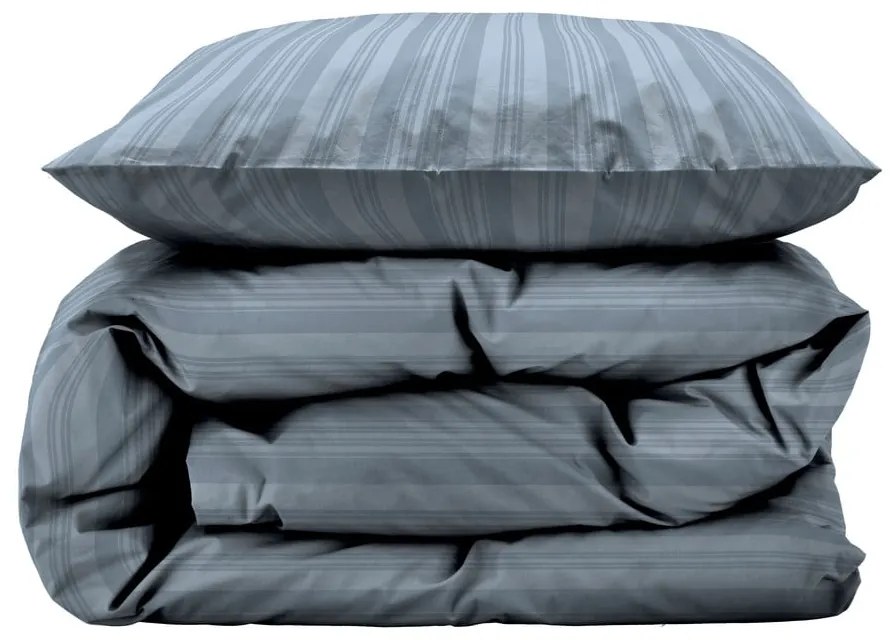 Set copripiumino e federa azzurro in tessuto damascato per letto singolo 140x200 cm Noble – Södahl