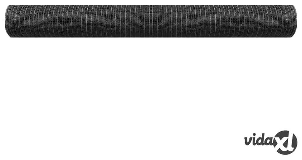 vidaXL Rete per Privacy Antracite 3,6x25 m in HDPE 75 g/m²