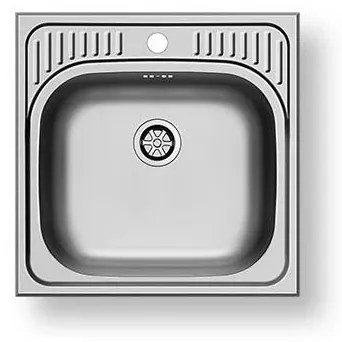 Pyramis 105061001 - Lavello cucina ET34 48x48 cm satinato