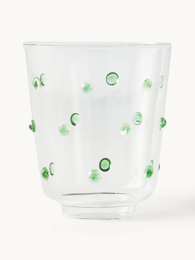 Set di 2 bicchieri in vetro borosilicato soffiato Nob