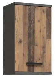 Mobile bagno sospeso VENOM antracite/marrone