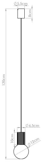 Sollux SL.1744 - Lampadario a sospensione con filo HALO 1xG9/8W/230V diametro 12 cm beige