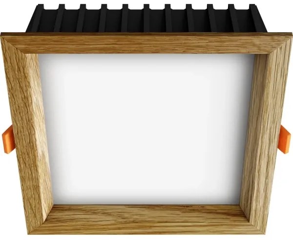 APLED - Lampada LED SQUARE WOODLINE LED/12W/230V 3000K 17x17 cm quercia legno solido