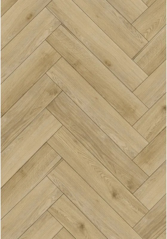 Mexen Charter Oak pannelli in vinile a spina di pesce 635 x 127 mm SPC 6,5 mm, sottofondo 1,5 mm, 4 V-Fuga, Rovere