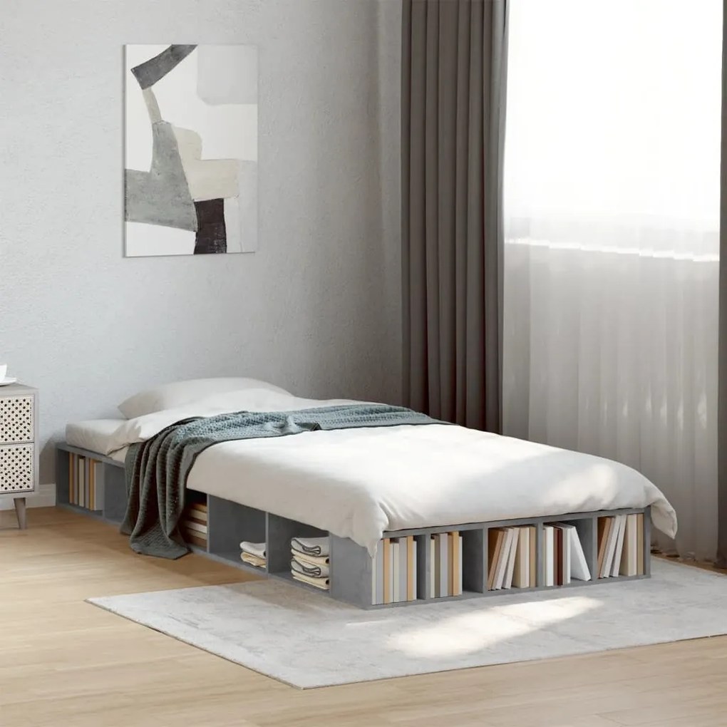 Giroletto grigio cemento 100x200 cm in legno multistrato