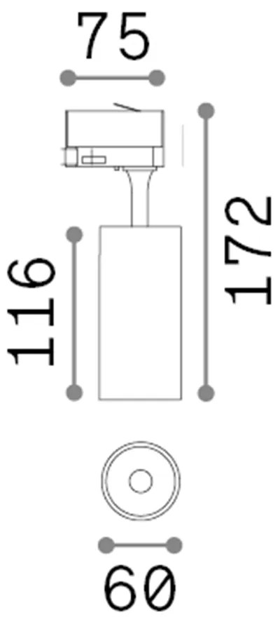 Proiettore Fox On-Off Alluminio-Materie Plastiche Nero Led 15W 3000K Cri80