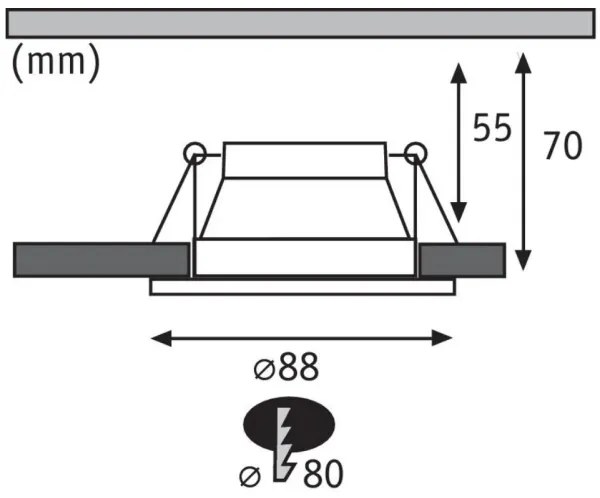 Paulmann 93403 - LED/6,5W IP44 Lampada da bagno dimmerabile COLE 230V